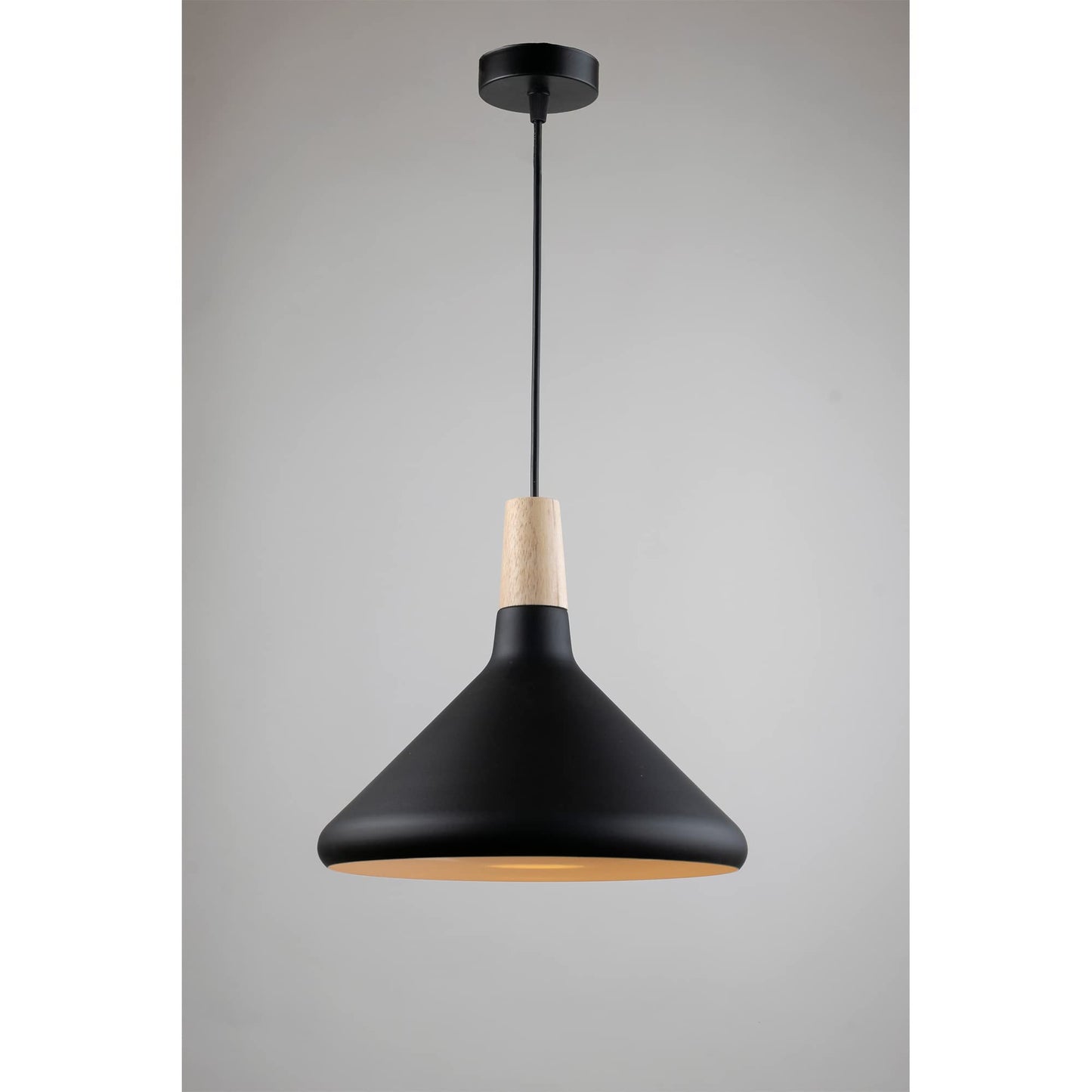Nagafa Shop Black Modern Ceiling Chandelier, Geometric Pendant Light Fixture, Elegant Dining Room & Living Room Lamp, Contemporary Hanging Light