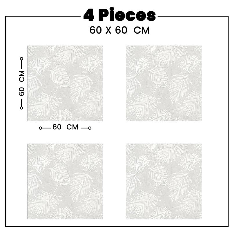 INtex HOME Analia Linen Tablecloth, Rectangular Dining Cover, Elegant and Durable, Soft Fabric, Easy-Care, Multi-Purpose for Home, Events, and Special Occasions, Set of 4 - Café - 60 x 60 CM