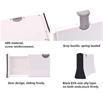 Other 3 PCS Adjustable Expandable Drawer Dividers Dream Drawer Organizer for Kitchen, Bathroom, Office Desks and Bedroom (Adjust from 27.5cm to 43.5cm) - White