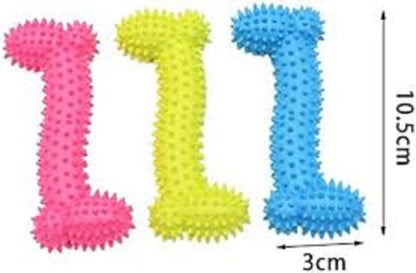 Bite Bone Shape Molar Thorn Chew Toy for Dog, 11cm