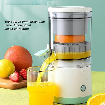 Electric Juicer – Hands-Free Portable USB Charging, Cordless Powerful Fruit Juicer, 1-Button Easy Press Multifunctional Lemon Orange Squeezer Machine for Kitchen, Smoothies, Travel