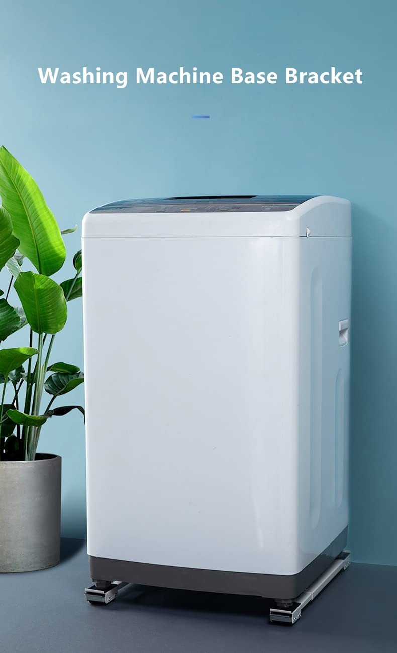 Multifunction Heavy Duty Moving Washing Machine Stand Movable Washing Machine Base Fridge Trolly Refrigerator Stand (Load Capacity 300 KG)