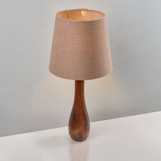 اباجورة بولنج بنى مصنوعه من خشب الزان الطبيعي NAGAFA Shop, wooden bowling lamp TB67-BN-BE