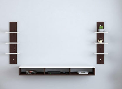 Wooden Bookcase for Kids with 5 Sections, Decorative Storage Unit and Floor Standing File Cabinet for Study or Playroom, 80cm Tall in Beige Manufactured Wood