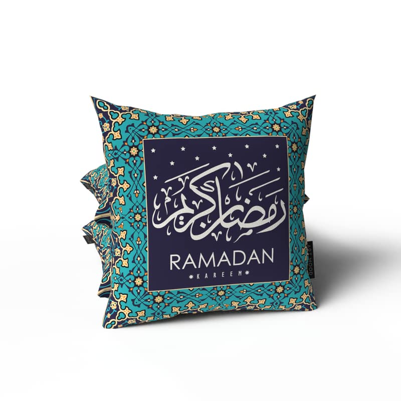 Rak 5 Islamic Unique Cushion Cover, a bold multicolor 40x40 cm decorative pillow with a modern geometric pattern, designed to be a vibrant and artistic focal point in your living room