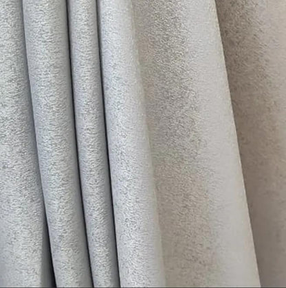 Faux Linen Textured Curtains Durable Fabric-Light Filtering Drapes for Living Rooms Reception and Bedroom - Steel Grommets - 2 Pieces