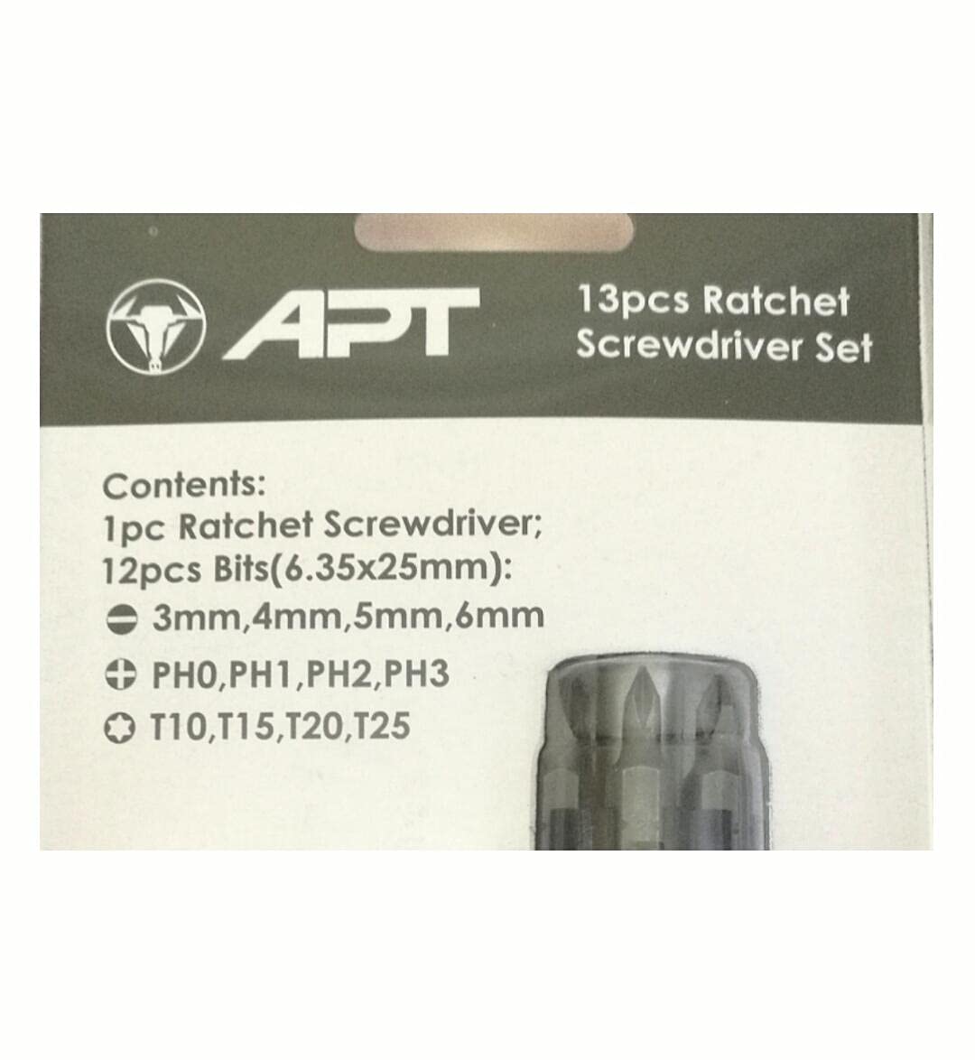 APT 13 pcs ratchet screwdriver set hand able to folder