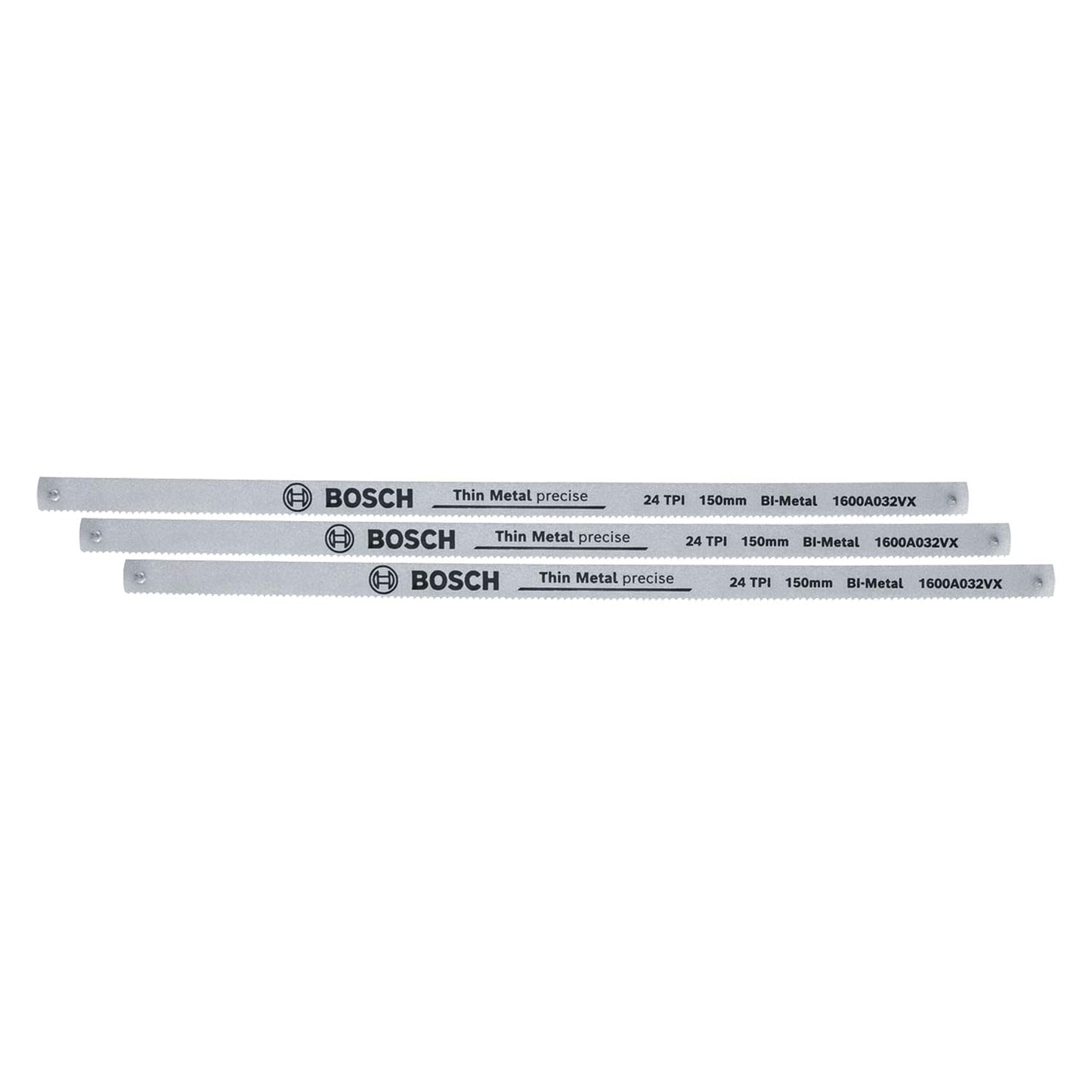 Bosch Hacksaw Blades Precise 150mm 3-Piece