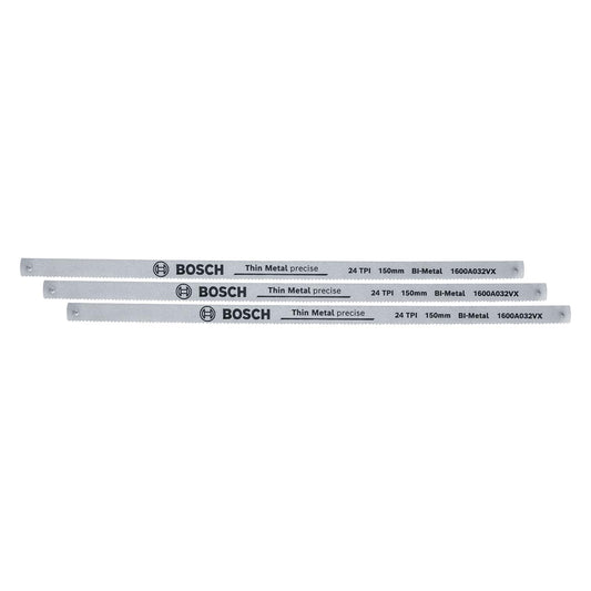 Bosch Hacksaw Blades Precise 150mm 3-Piece