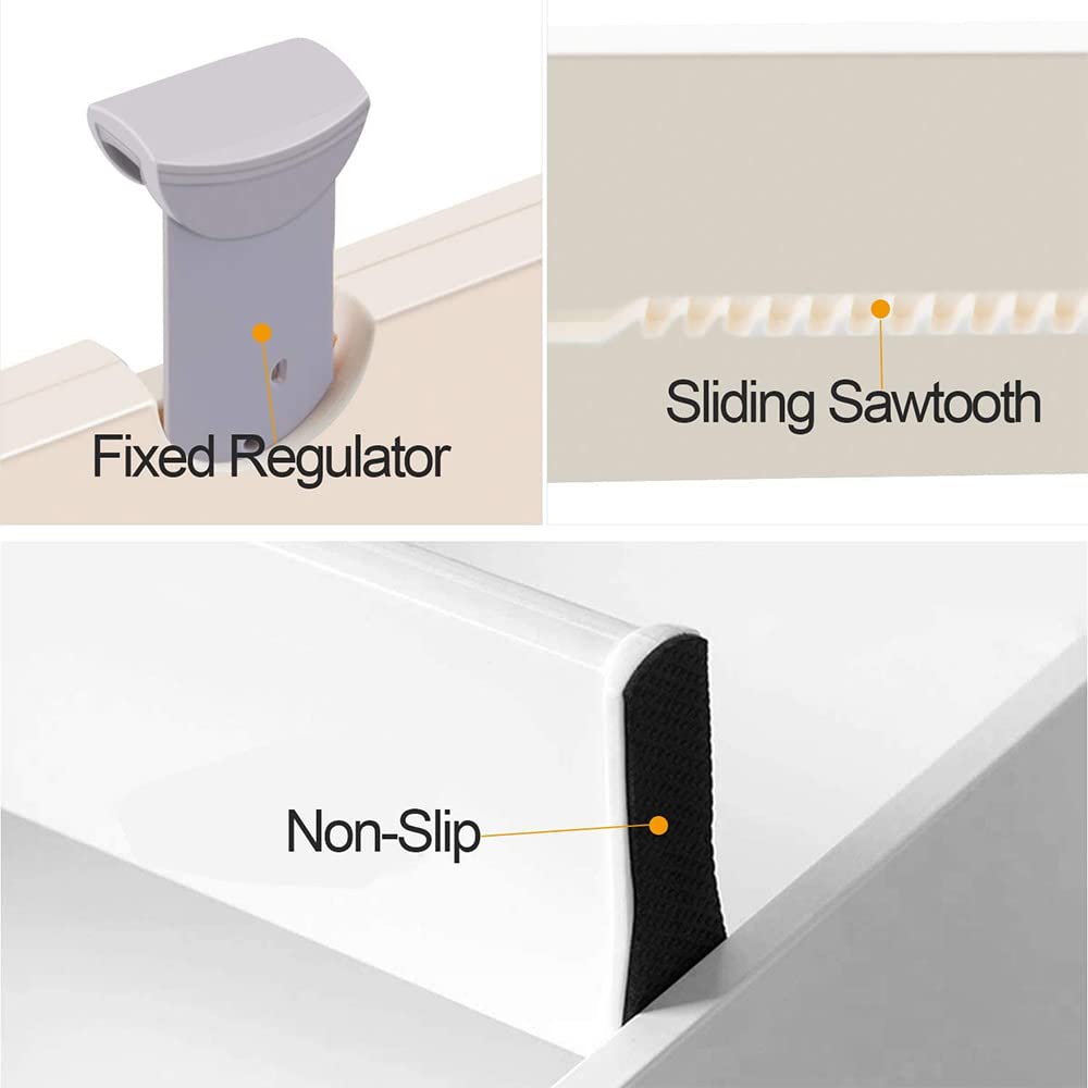 2 Pack Organizer Separators Expandable, Adjustable Drawer Dividers, Organizer Separators, Adjustable Dresser Drawer Organizers, for Office, Kitchen, Drawer, Bathroom, Bedroom, Dresser Storage, 2pcs