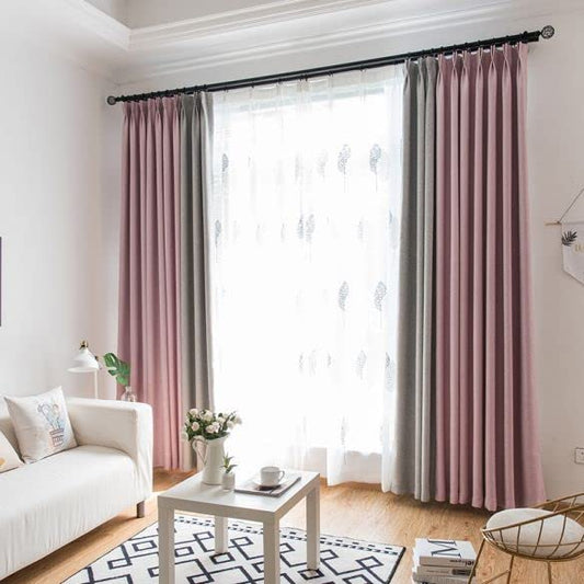 Velvet Sabia Modern Design Curtain – Two colors With Tie-backs, 2 Piece - Steel Grommets