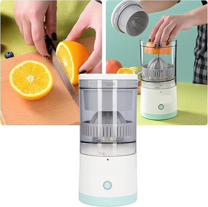 Electric Juicer – Hands-Free Portable USB Charging, Cordless Powerful Fruit Juicer, 1-Button Easy Press Multifunctional Lemon Orange Squeezer Machine for Kitchen, Smoothies, Travel