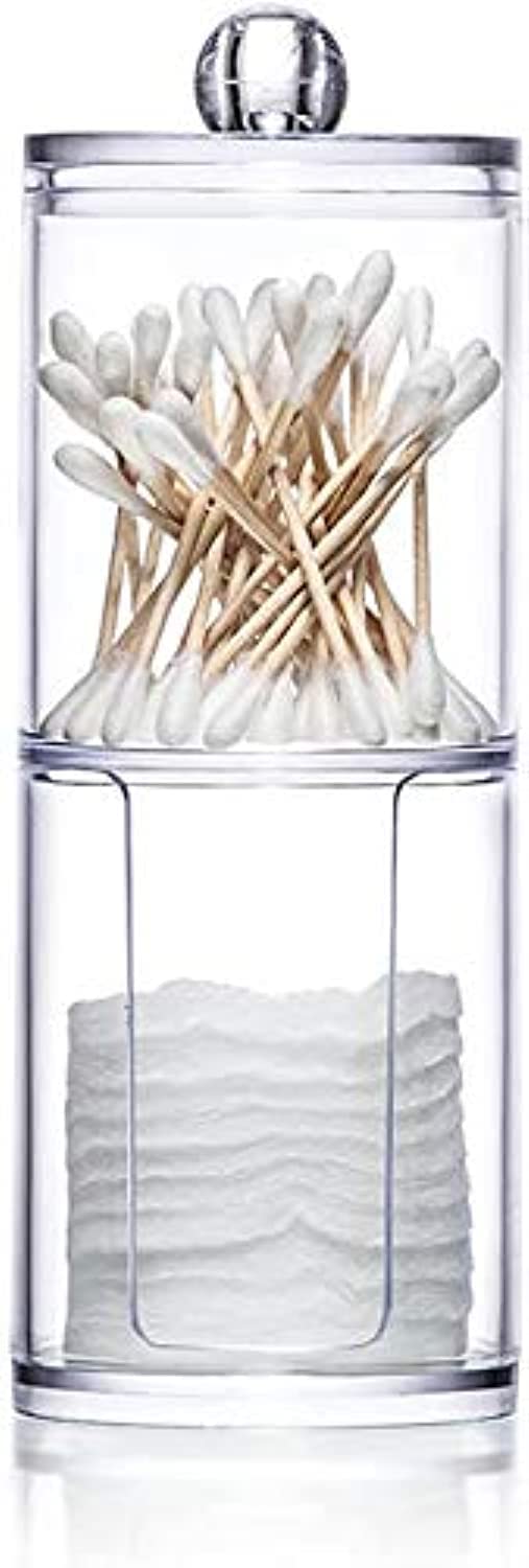 Two-layer Cotton Pads Container Storage Box Case Cosmetics Organizer