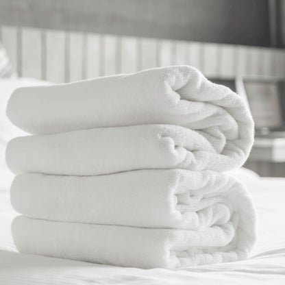 Hotel Cotton Set, White High GSM Soft and Absorbent Cotton, Multiple Size Bathroom Towels for Face, Hand, and Body, Daily Essentials
