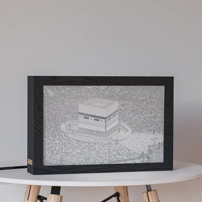 Natrual Wood 2 In 1 Photo Lighting Frame
