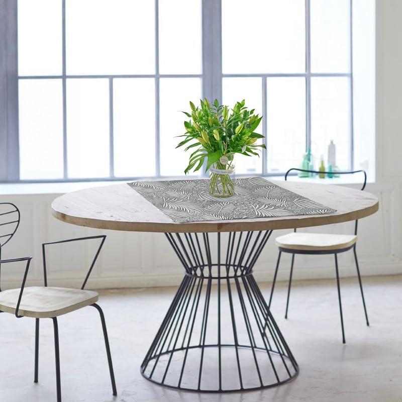 INtex HOME Analia Linen Tablecloth, Rectangular Dining Cover, Elegant and Durable, Soft Fabric, Easy-Care, Multi-Purpose for Home, Events, and Special Occasions, Set of 4 - Café - 60 x 60 CM