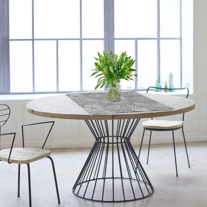 INtex HOME Analia Linen Tablecloth, Rectangular Dining Cover, Elegant and Durable, Soft Fabric, Easy-Care, Multi-Purpose for Home, Events, and Special Occasions, Set of 4 - Café - 60 x 60 CM