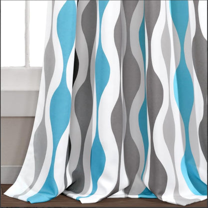 Light Filtering Window Curtain with Back Tab Design, Linen Velvet Fabric - 1 Piece