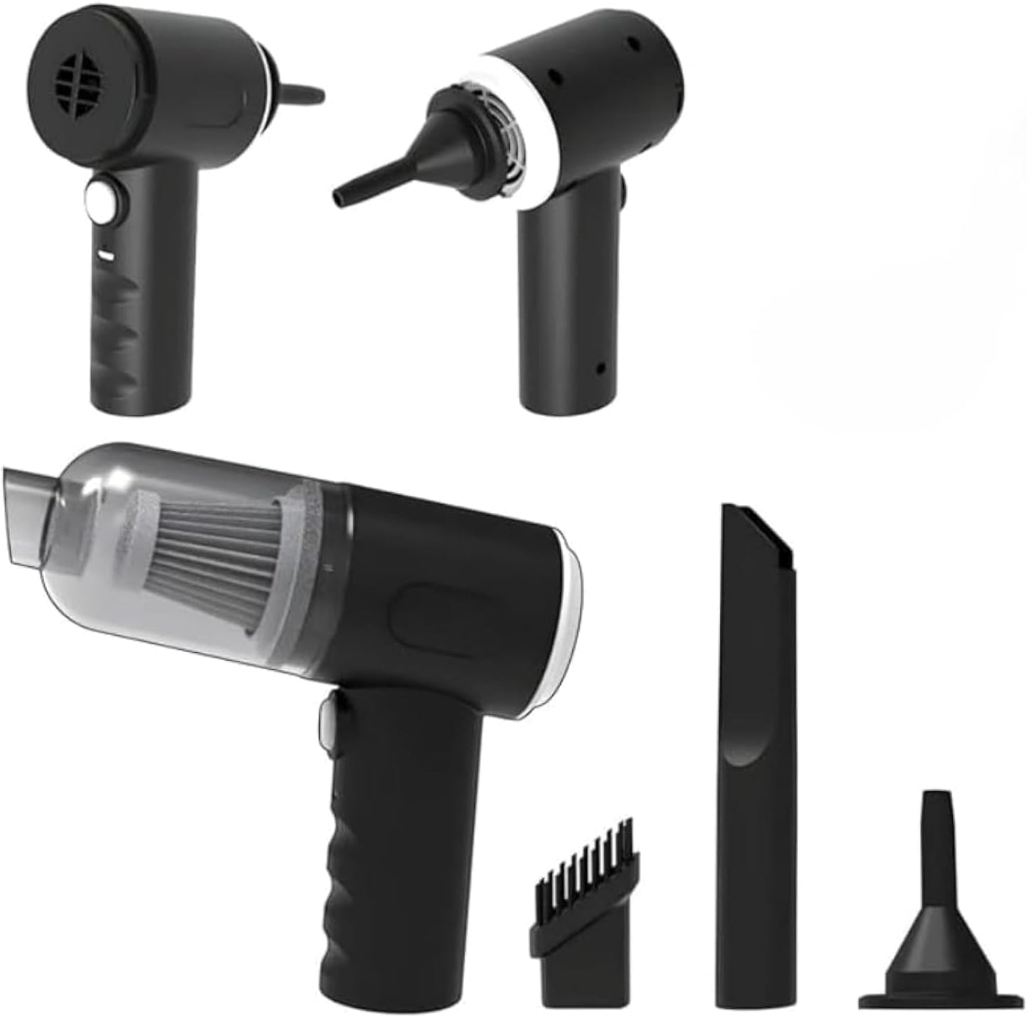 Wireless Portable Rechargeable High Power 2 in 1 Car Vacuum Cleaner With Smooth Design And Built in Led Light - Multi Color