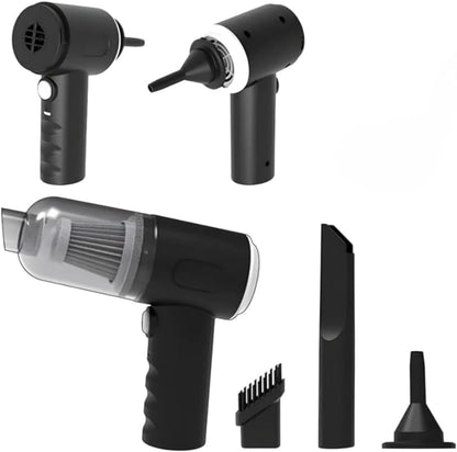 Wireless Portable Rechargeable High Power 2 in 1 Car Vacuum Cleaner With Smooth Design And Built in Led Light - Multi Color