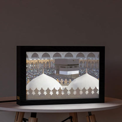 Natrual Wood 2 In 1 Photo Lighting Frame