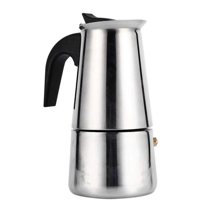 Stainless Steel Coffee Maker, 100ml/200ml/300ml/450ml Moka Pot Espresso Coffee Maker Stove for Office Use(200ml)