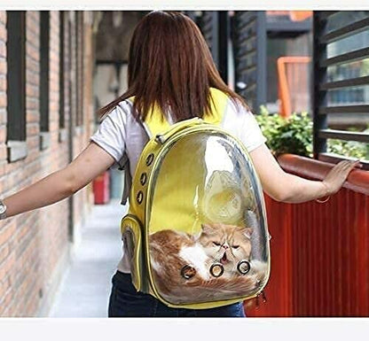 Capsule space pet airline approved travel carrier - yellow