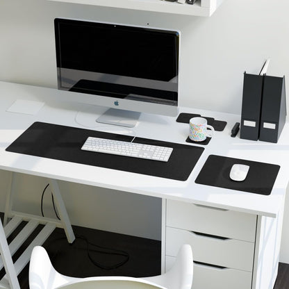 Leather Office Set - Premium Faux Leather Desk Accessories with Elegant Detailing, Perfect for Organizing Home Office or Professional Workspace
