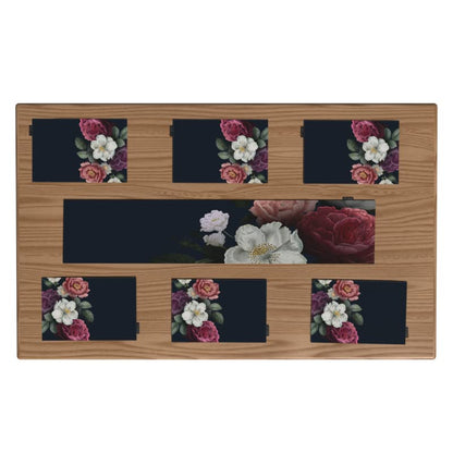 Canvas Floral Dreams Placemats, Set of 6 Durable Table Mats with a Whimsical Multicolor Design, each 45x30 cm, Washable and Heat-Resistant for Protecting your Dining Table