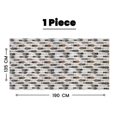 INTEX HOME Sofia Elegance Rectangular Tablecloth, Luxurious Linen Velvet, for Kitchen and Living Room Tables, Ideal for Ramadan and Events, 1 Pc, 130x90 cm, Easy-Care Fabric, Multicolour