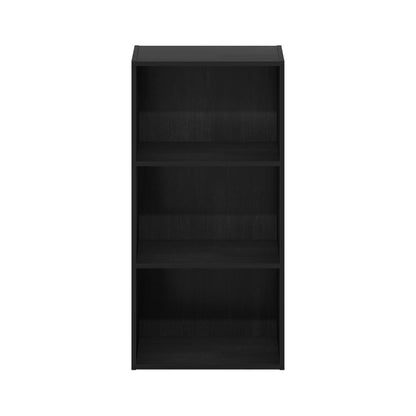 3-Tier Open Shelf Bookcase, Modern Freestanding Bookshelf in Blackwood Finish, Simple and Versatile Storage Organizer for Home, Office, or Living Room Use