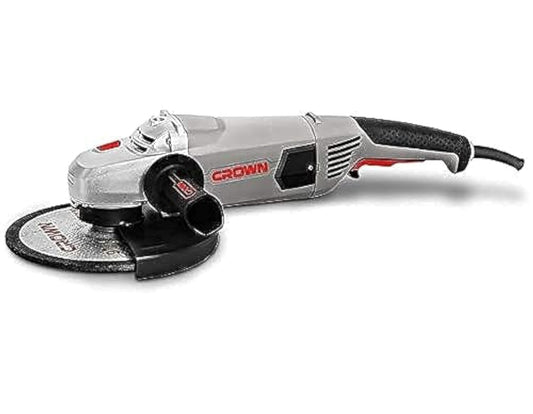 Crown ct13500 corded electric angle grinder, 2200 watt - 9 inch