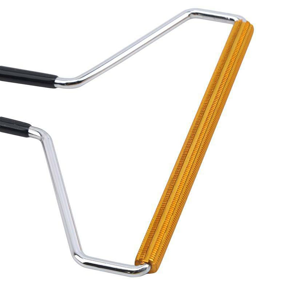 ULWSY Lint remover, portable reusable defuzzer clothes brush lint rolled for woven coat carpet knitted pet hair, black handle