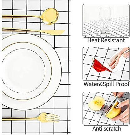 Year Waterproof PVC Rectangle Tablecloth - 54 x 72 inches (light green)
