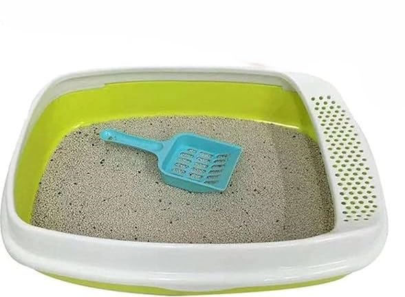 Cat Sand Basin for Cats and Dogs, Multi-Colour, Removable Sides, Easy Cleaning, 18 x 14 Inches for Indoor and Outdoor Use