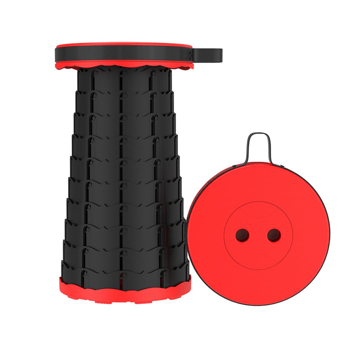 كرسي سفر بلاستيكي محمول قابل للطي والسحب، مقعد قابل للطي بتصميم رائع، خفيف الوزن وقابل للتعديل للتخييم وصيد الأسماك والمشي لمسافات طويلة والبستنة والاستخدام في الهواء الطلق