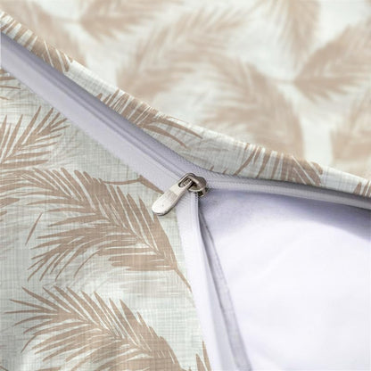 INTEX HOME Linen Velvet Cushion Set, Bella Leaf Pattern, Premium Soft Fabric, 40×40 cm, Turquoise, Elegant Living and Dining Room Decor, Comfortable and Durable Accent Pillows, 2 Pieces