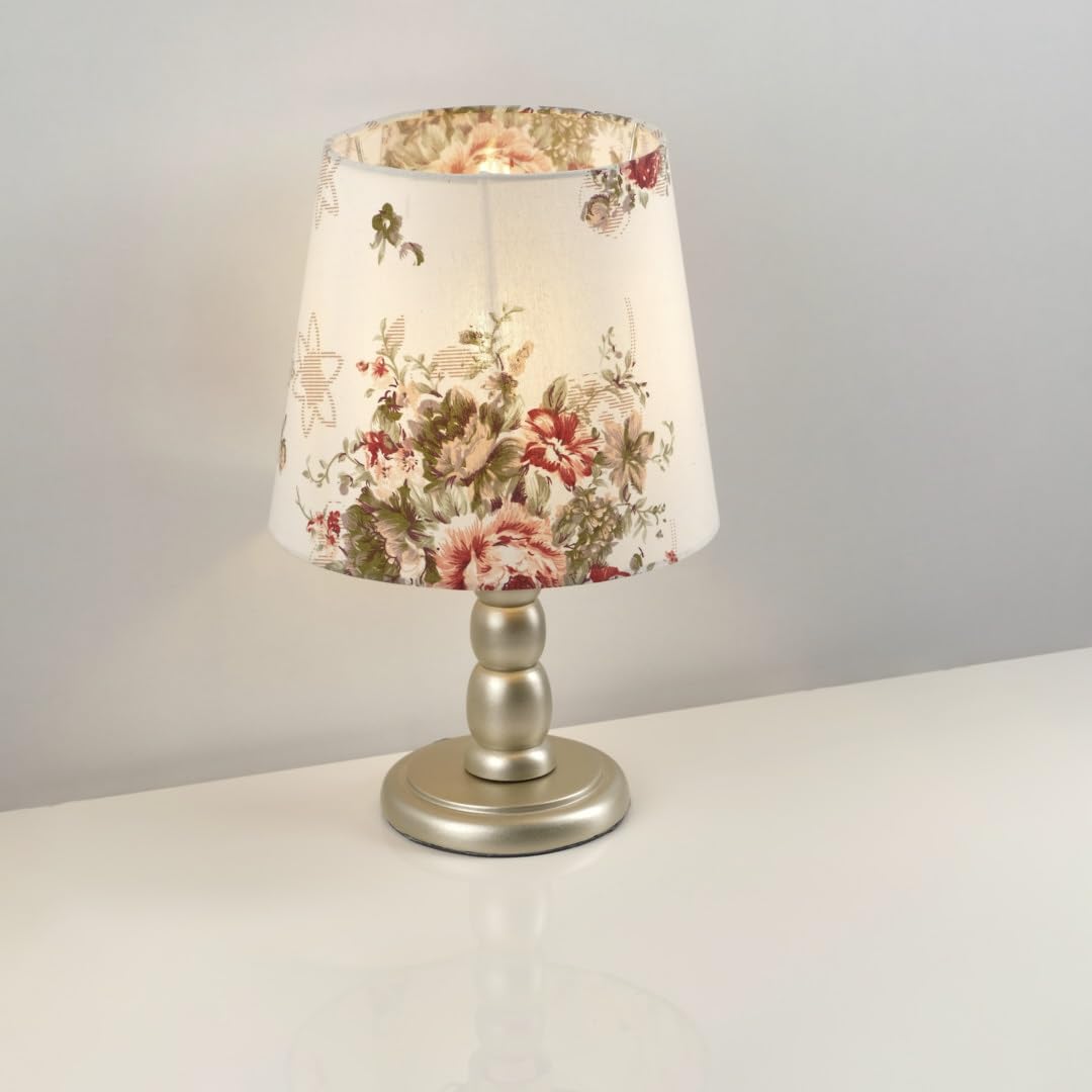 Nagafa Shop TB38-FW Glow Modern Table Lamp, 18 cm x 30 cm x 40 cm Size, Champagne/Off White