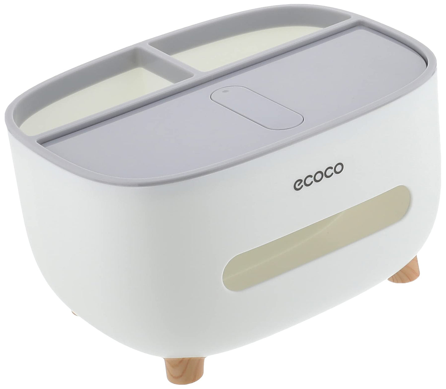 ECOCO Minimalistic Pink Alloy Steel Rectangular Facial Tissue Holder