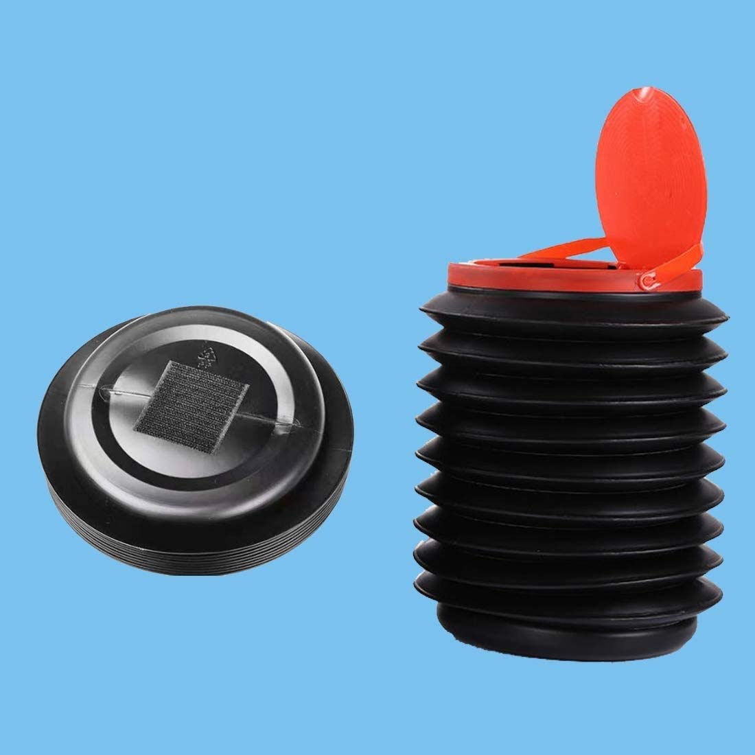 Enpei Car Folding Trash Can Table Storage Case Multifunctional Water Bucket Hanging Portable Waste Bin Garbage Can for Car