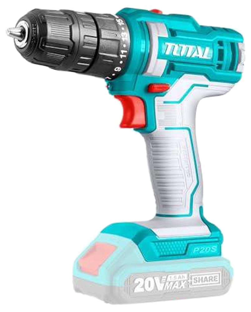 Total TDLI20051 Lithium-Ion Cordless Drill with 20V 1.5Ah Battery and Charger