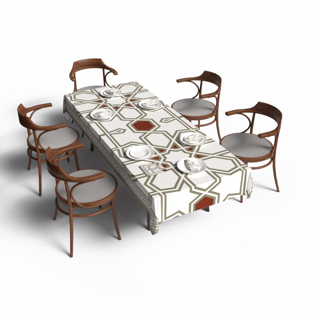 Satin Tablecloth and Napkins Set, High-Quality Satin, 1 Tablecloth and 6 Napkins, Smooth and Silky, Perfect for Dining Tables and Events