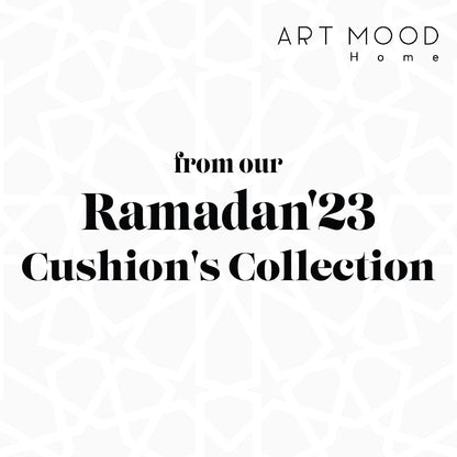 Rak 5 Islamic Unique Cushion Cover, a bold multicolor 40x40 cm decorative pillow with a modern geometric pattern, designed to be a vibrant and artistic focal point in your living room