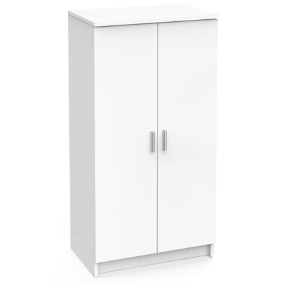 Shoe Cabinet and Chest of Drawers, Versatile Wooden Cupboard and Shoe Rack for Hallway or Bedroom Furniture in a Clean White Finish, Multi-Purpose Storage Solution