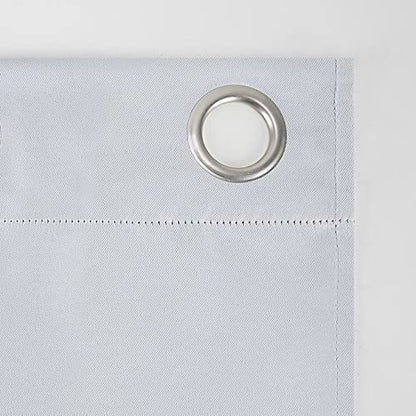 Silver Blackout Curtains - steel Grommets - thermal Insulated fabric – for room darkness – 1 panel