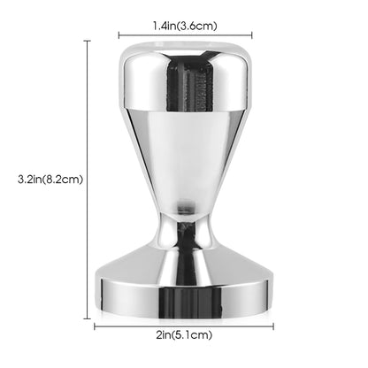 NIUAWASA Espresso Coffee Tamper 51mm Powder Press Hand Tool Stainless Steel Coffee Grounds Tamper Compatible with 51 mm Portafilter Basket for Barista Home Commercial Use Universal