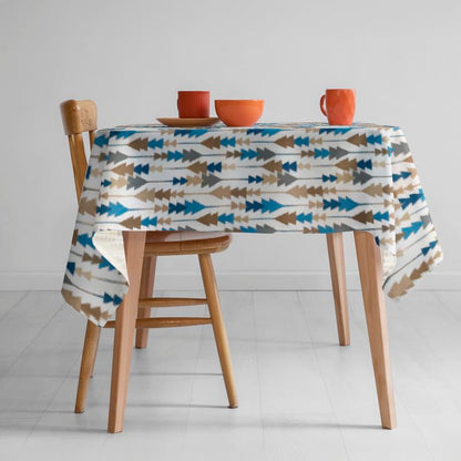 INTEX HOME Sofia Elegance Square Tablecloth – Luxurious Linen Velvet – Kitchen & Living Room Tables – For Ramadan & Events – Multiple Sizes Available – 1 Pc -130x130 cm - Multicolour