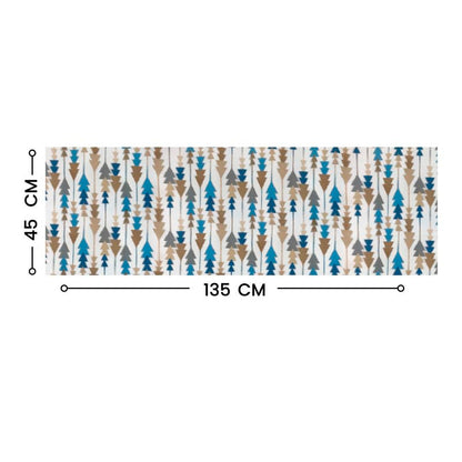 INTEX HOME Sofia Elegance Table Runner – Luxurious Linen Velvet – Design for Dining Room, Coffee Table & Decor – Ideal for Events & Ramadan – 45 x 135 cm – 1 Pc - Multicolour