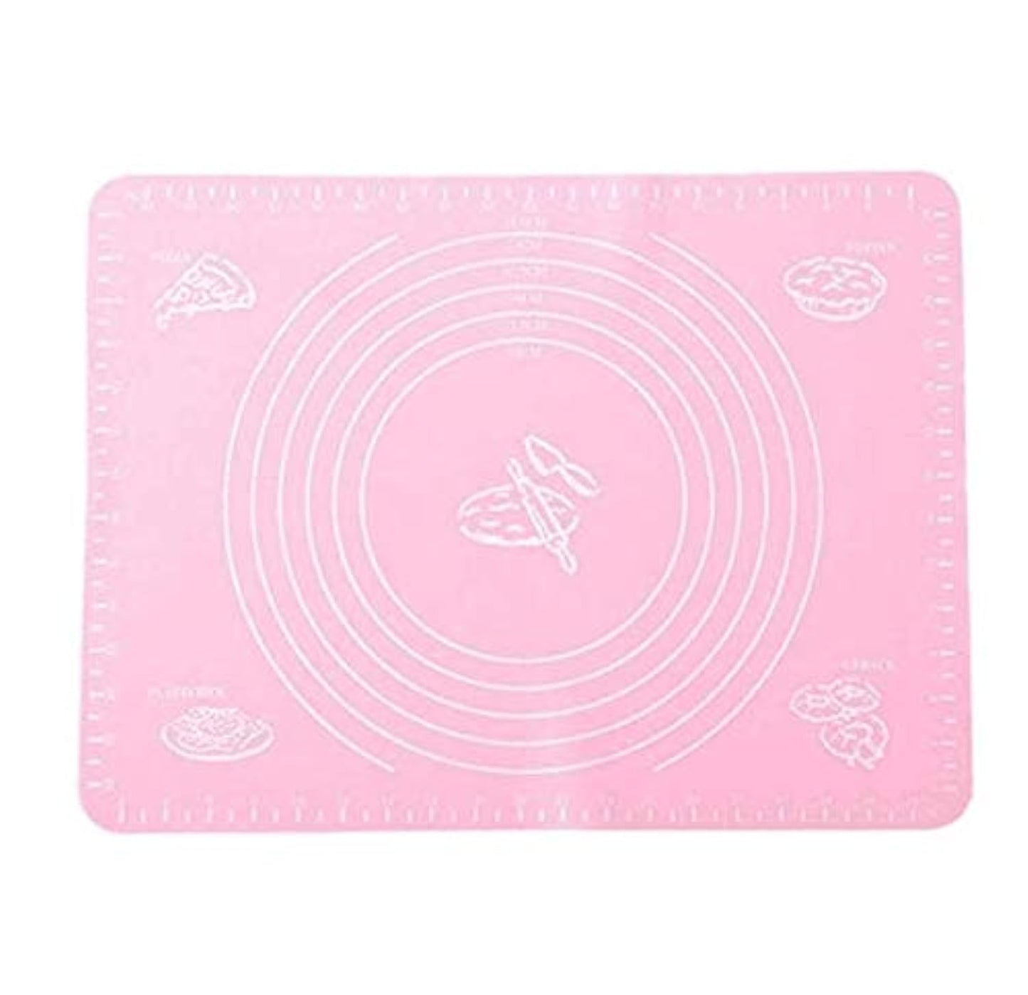 Silicone Knead Flour Dough Non-stick Pastry Fondant Cake Cooking Baking Oven Mat Placement Pad-Pink