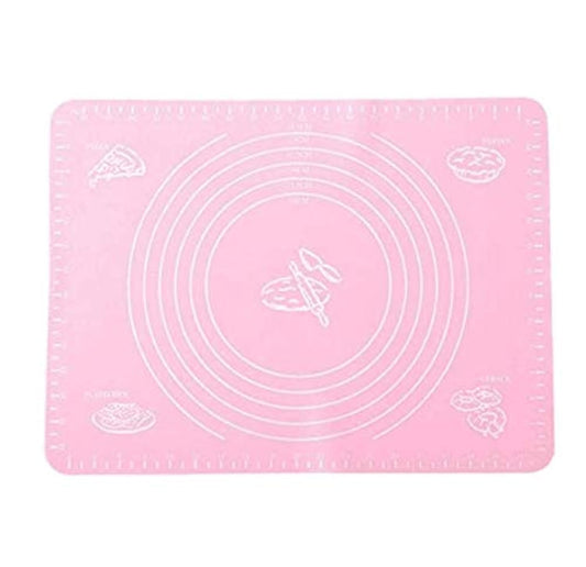 Silicone Knead Flour Dough Non-stick Pastry Fondant Cake Cooking Baking Oven Mat Placement Pad-Pink